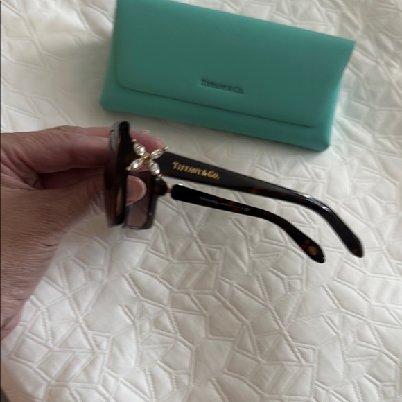 Tiffany & Co. Brown Sunglasses with Soft Case - Picture 2 of 13